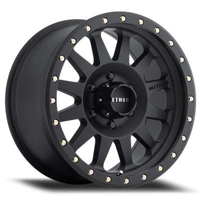 Method Race Wheels MR304 | Double Standard Matte Black Wheel 18x9 | 6x139.7 BC (6x5.5) | -12 Offset - fits Chevrolet Silverado 1500 1999-2026, GMC Sierra 1500 1999-2026, Chevrolet Tahoe 1992-2026, Chevrolet Suburban 1992-2026, GMC Yukon 1992-2026, and 25 more