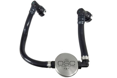 J&L Clear Anodized Oil Separator 3.0 Driver Side (2018-2023 Mustang GT 5.0L | 2019 Bullitt | 2018-2023 Mustang GT / Bullitt Supercharged) 3024D-C