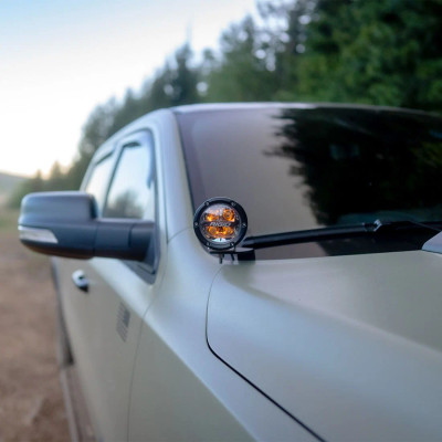 Rigid Industries A-Pillar Light Kit with TWO 4" 360-Series LED Light Kit (2019-2026 Ram 1500 / REBEL, 2021-2024 Ram TRX)- 46718