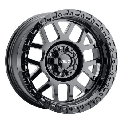 WELD Off-Road Wheel 20x10 Cinch W105 Gloss Black with Gloss Black Lip | 6x139.7 | -18 Offset | 4.75 Backspace | 2021-2026 Ram TRX | 2016-2026 Tacoma | 2002-2023 4Runner | 2019-2026 Ram 1500 | 2007-2026 Silverado / Sierra 1500 | W10500098476-P2