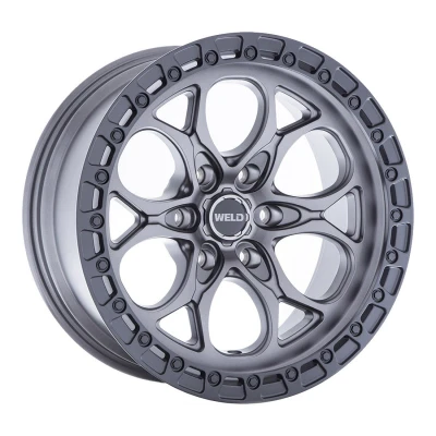 Weld Off-Road Ledge 6 Wheel Satin Gunmetal 18x9 | 6x139.7 BC (6x5.5) | +1 Offset - fits Chevrolet Silverado 1500 1999-2026, GMC Sierra 1500 1999-2026, Chevrolet Tahoe 1992-2026, Chevrolet Suburban 1992-2026, GMC Yukon 1992-2026, and 25 more