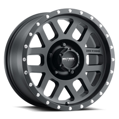 Method Race Wheels MR306 Mesh MATTE BLACK Wheel 18x9 | 5x150 BC | +18 Offset | 5.75 Backspacing - fits Toyota Land Cruiser 1998-2021, Toyota Tundra 2000-2021, Toyota Sequoia 2001-2022, Lexus LX470 1998-2007, Lexus LX570 2008-2021