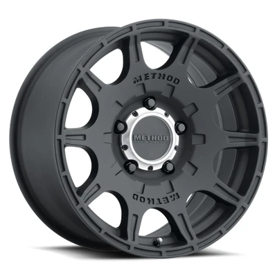 Method Race Wheels MR308 Roost MATTE BLACK Wheel 17x8.5 | 5x127 BC (5x5) | +0 Offset | 4.75 Backspacing - fits Jeep Wrangler JL 2018-2026, Jeep Wrangler JK 2007-2018, Jeep Gladiator JT 2020-2026, and 7 more