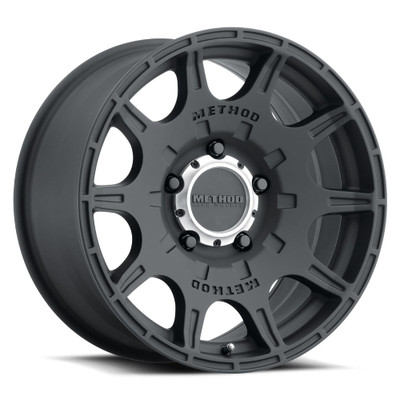 Method Race Wheels MR308 Roost MATTE BLACK Wheel 17x8.5 | 6x139.7 BC (6x5.5) | +0 Offset | 4.75 Backspacing - fits Chevrolet Silverado 1500 1999-2026, GMC Sierra 1500 1999-2026, Chevrolet Tahoe 1992-2026, Chevrolet Suburban 1992-2026, GMC Yukon 1992-2026, and 25 more
