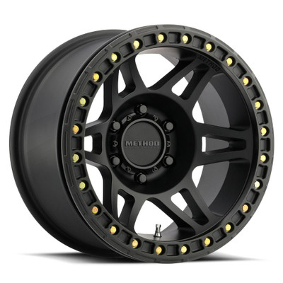 Method Race Wheels MR106 Beadlock MATTE BLACK Wheel 17x9 | 8x165.1 BC (8x6.5) | -44 Offset | 3.5 Backspacing - fits Ram 2500 1994-2026, Ram 3500 SRW 1994-2026, (pre-2011), (pre-2011), (pre-2011), and 6 more