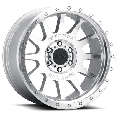 Method Race Wheels MR605 NV MACHINED Wheel 20x10 | 8x165.1 BC (8x6.5) | -24 Offset | 4.55 Backspacing - fits Ram 2500 1994-2026, Ram 3500 SRW 1994-2026, Chevrolet Silverado 2500 (pre-2011), Chevrolet Silverado 3500 (pre-2011), GMC Sierra 2500 (pre-2011), and 6 more