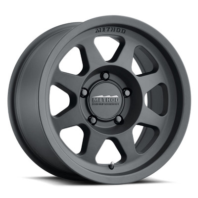 Method Race Wheels MR701 MATTE BLACK Wheel 17x8.5 | 6x139.7 BC (6x5.5) | +0 Offset | 4.75 Backspacing - fits Chevrolet Silverado 1500 1999-2026, GMC Sierra 1500 1999-2026, Chevrolet Tahoe 1992-2026, Chevrolet Suburban 1992-2026, GMC Yukon 1992-2026, and 25 more