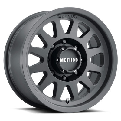 Method Race Wheels MR704 MATTE BLACK Wheel 17x8.5 | 8x170 BC | +0 Offset | 4.75 Backspacing - fits Ford F-250 Super Duty 1999-2026, Ford F-350 Super Duty SRW 1999-2026