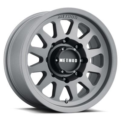 Method Race Wheels MR704 TITANIUM Wheel 17x8.5 | 8x170 BC | +0 Offset | 4.75 Backspacing - fits Ford F-250 Super Duty 1999-2026, Ford F-350 Super Duty SRW 1999-2026