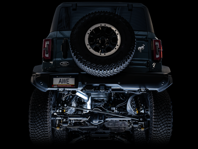 AWE Tuning 2021-2026 Ford Bronco 2.3L | 0FG Cat-Back Exhaust with BashGuard (Single Rear | No Tips) | 2.7L EcoBoost (2-DR | 4-DR) | 3015-21000