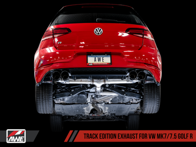 AWE Tuning MK7.5 2018-2021 Golf R Track Edition Exhaust w/Diamond Black Tips 102mm | 3015-43148