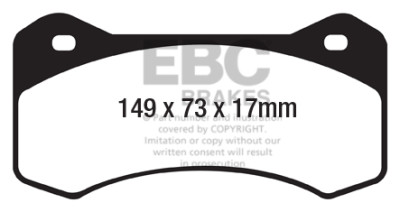 EBC Brakes Yellowstuff Performance Brake Pads ebcDP4054R