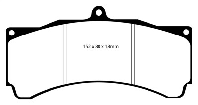 EBC Brakes Yellowstuff Performance Brake Pads ebcDP4005R
