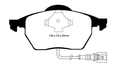 EBC 99-06 Audi TT 1.8 Turbo Redstuff Front Brake Pads