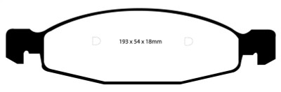 EBC 99-02 Jeep Grand Cherokee 4.0 (ATE) Yellowstuff Front Brake Pads