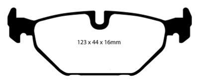 EBC 99-01 Saab 9-5 2.3 Turbo (Aero) Redstuff Rear Brake Pads