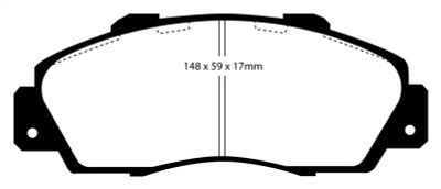 EBC 97 Acura CL 3.0 Redstuff Front Brake Pads