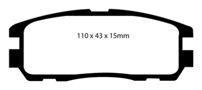 EBC 96-98 Acura SLX 3.2 Greenstuff Rear Brake Pads