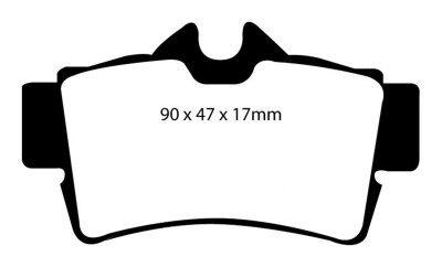 EBC 94-98 Ford Mustang 3.8 Yellowstuff Rear Brake Pads