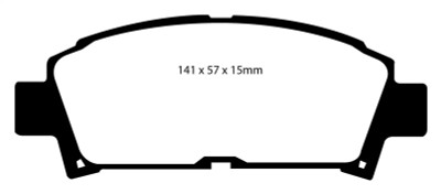 EBC 93-95 Toyota MR2 2.0 Turbo Yellowstuff Front Brake Pads