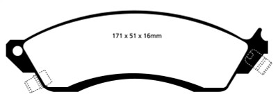 EBC 93-00 Aston Martin Virage 5.3 (PBR Caliper) Redstuff Front Brake Pads