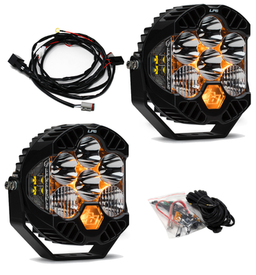 Baja Designs 2018-2025 Jeep Wrangler JL / Wrangler 392 / 2020-2025 Gladiator JT Rubicon Steel LP6 Bumper Mount Kit product photo