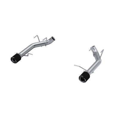 MBRP Exhaust T304 Stainless Steel, 3" Dual Axle-Back with Carbon Fiber Tips (Race Version) for 2011-2014 Ford Mustang GT 5.0L - S72033CF
