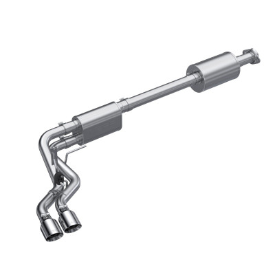MBRP ARMOR Lite Axle-Back Exhaust, Aluminized Steel - 2021-2026 Ford F-150 2.7L EcoBoost / 3.5L EcoBoost / 5.0L V8 - S5219AL