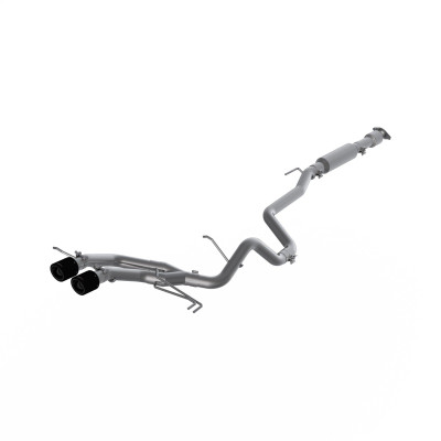 MBRP Exhaust T409 Stainless Steel 2.5" Cat Back Dual Exit  with Carbon Fiber Tips for 2013-2018 Hyundai Veloster Turbo - S47034CF