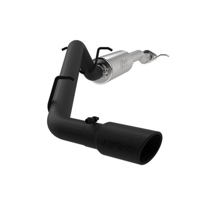 MBRP ARMOR BLK Cat-Back Exhaust, Black-Coated Aluminized Steel - 2017-2020 Chevrolet Colorado / GMC Canyon 2.5L/3.6L - S5090BLK