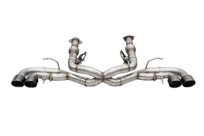 Corsa 2020-2024 Corvette C8 3in Xtreme Cat-Back Exhaust 4.5in Black Quad Tips - Deletes stock AFM Valve