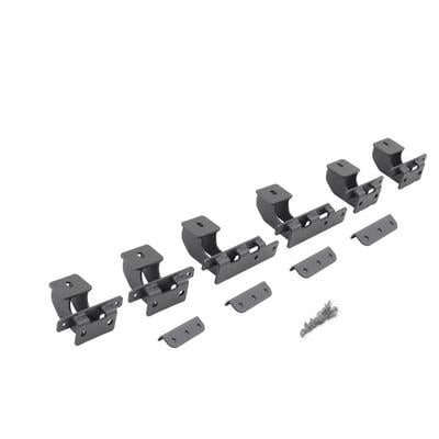 Go Rhino Brackets for Dominator Extreme Side Steps for 2021-2026 Ford Bronco, Textured Black - Part #D64129TK