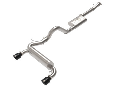 aFe Vulcan 3in 304 SS Cat-Back Exhaust 2021-2024 Ford Bronco L4-2.3L (t)/V6-2.7L (tt) w/ Black Tips