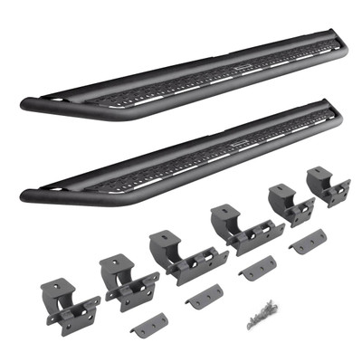 Go Rhino 2021-2023 Ford Bronco (Not Sport) Dominator Extreme D6 SideSteps Complete Kit w/SideStep + Brackets