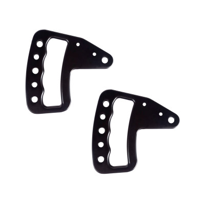Rugged Ridge Aluminum Grab Handles Front Pair Black 2007-2018 Jeep Wrangler JK/JKU