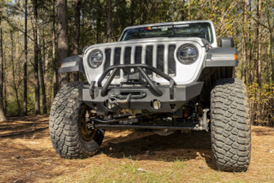 Rugged Ridge HD Bumper Stubby Front 2007-2018 Jeep Wrangler JK 2018-2023 Jeep Wrangler JL 2020 JT