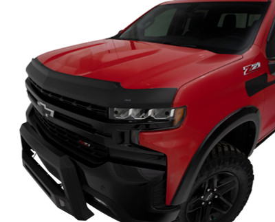 AVS 07-18 Jeep Wrangler (JK) Aeroskin II Textured Low Profile Hood Shield - Black