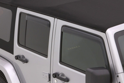 Lund 07-17 Jeep Wrangler Unlimited Ventvisor Elite Window Deflectors - Smoke (4 Pc.)