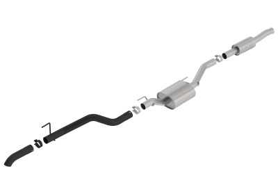 Borla 2020-2023 Jeep Gladiator JT 3.6L V6 AWD ATAK Climber Catback w/ Black Turndown Tip & Over-Axle
