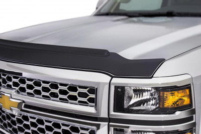 AVS 14-18 Toyota Tundra Aeroskin II Textured Low Profile Hood Shield - Black
