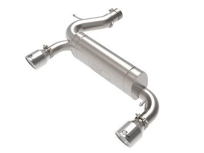 aFe Vulcan 3in 304 SS Axle-Back Exhaust 2021-2024 Ford Bronco L4-2.3L (t)/V6-2.7L (tt) w/ Polished Tips
