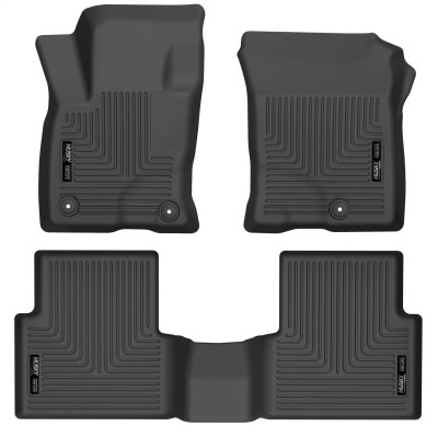 Husky Liners WeatherBeater Front & 2nd Row Seating Floor Liners, Black for 2021-2026 Ford Bronco Sport - Part #95341