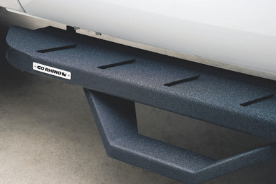 Go Rhino RB10 Running Boards (Complete Kit w/RB10 + Brackets + 2 RB10 Drop Steps) for 2020-2026 Jeep Gladiator JT - Part #6345168720PC