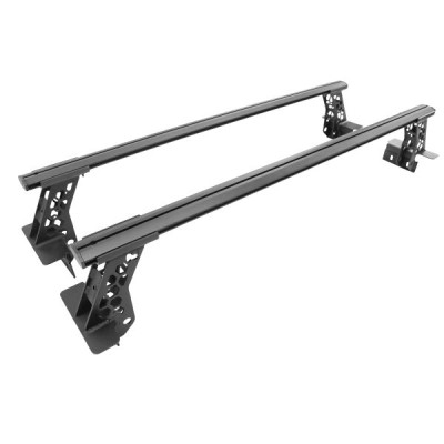 Go Rhino XRS Kit for 2022-2026 Jeep Gladiator JT / 2016-2024 Tacoma / 2005-2024 Frontier / 2022-2024 Ford Maverick / 2019-2024 Ranger / 2015-2024 Canyon & Colorado Accessory (Cross Bar Rack), Textured Black - Part #5935000T