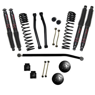 Skyjacker Suspension Lift Kit 3.5in Fr 2in Rr w/ Black Max Shocks 2020-2023 Jeep Gladiator JT - Rubicon