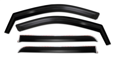 Putco 2020-2023 Jeep Gladiator Element Matte Black Window Visors (Set of 4)