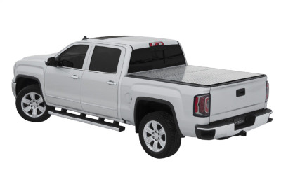 Access Hard Folding Tonneau Cover, Vinyl-Wrapped Composite - Pro Series 2020-2026 Jeep Gladiator 5ft (w/ Trail Rail) Box Diamond Plate - B0070029