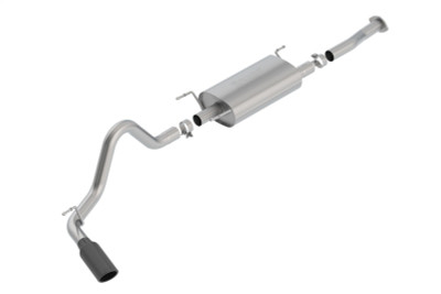 Borla 2016-2022 Toyota Tacoma 3.5L AT 4DR CC Short Bed S-Type SS Catback Exhaust - Black Chrome Tip
