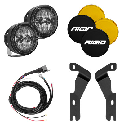 Rigid Industries 2016-2023 Toyota Tacoma A-Pillar Light Kit (Incl. 4In 360-Series Drive) - 46708