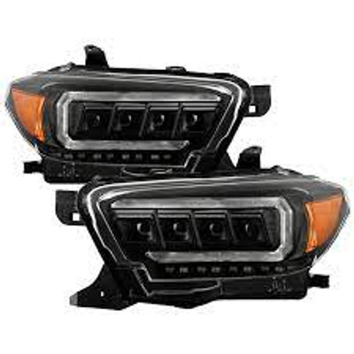 Spyder 2016-2023 Toyota Tacoma Halogen Model Only High-Power LED Headlights - Black PRO-YD-TT16HALAP-BK